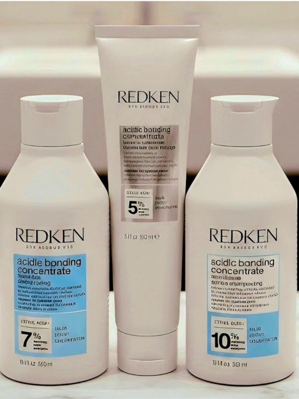 Redken Acidic Bonding Concentrate Set of Shampoo and Conditioner + Treatment NEW